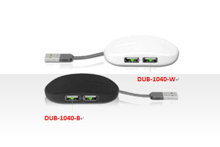 DUB-1040 4口便攜式USB 2.0集線器